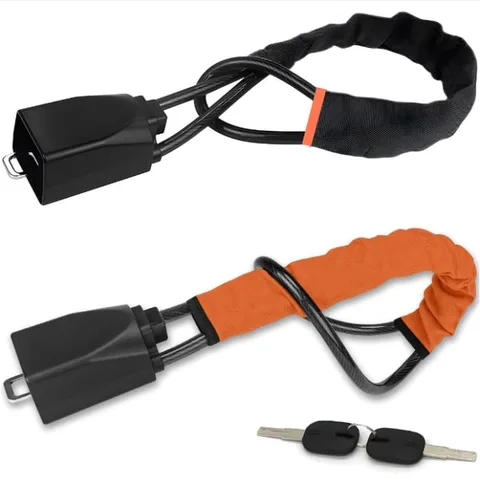 Steering Wheel Lock — Anti-Theft Seatbelt Lock with 2 Keys